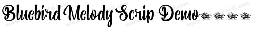 Bluebird Melody Scrip Demo字体转换